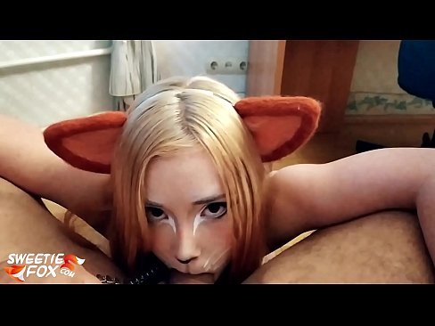 ❤️ Kitsune د هغې په خوله کې ډیک او کم تیر کړ ❌ مقعد ویډیو